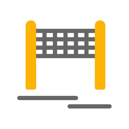 vector volleyball net Iconのイラスト素材