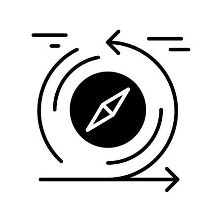 vector gps Iconのイラスト素材