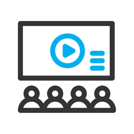 vector filmtheater Iconのイラスト素材
