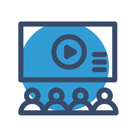 vector filmtheater Iconのイラスト素材