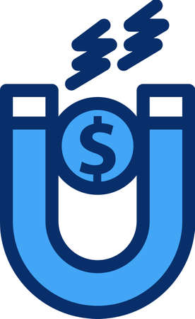 vector magnet Iconのイラスト素材