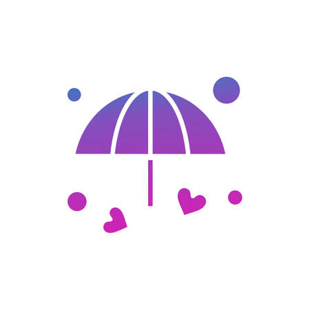 vector umbrella Iconのイラスト素材