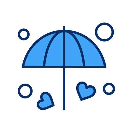vector umbrella Iconのイラスト素材