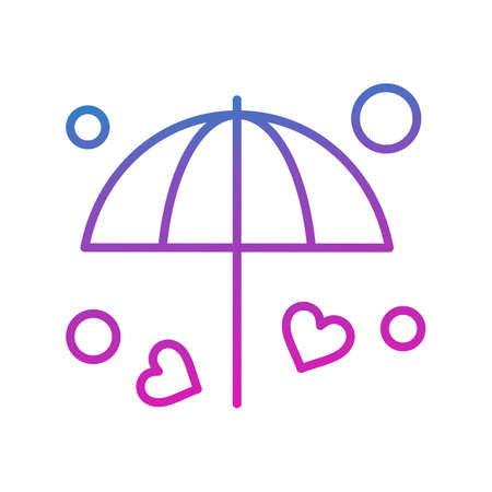 vector umbrella Iconのイラスト素材