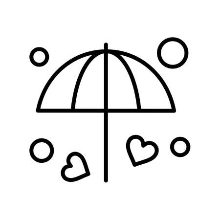 vector umbrella Iconのイラスト素材