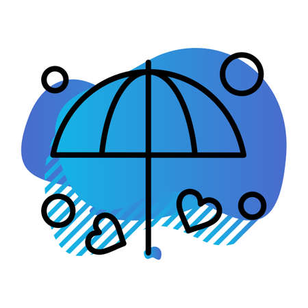 vector umbrella Iconのイラスト素材