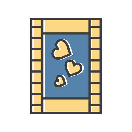 vector film clip Iconのイラスト素材