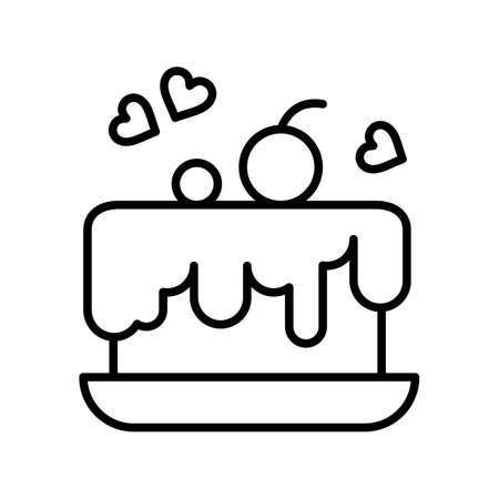 vector Cake Iconのイラスト素材