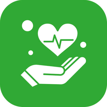 vector heart beat Iconのイラスト素材