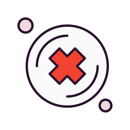 vector cross Iconのイラスト素材