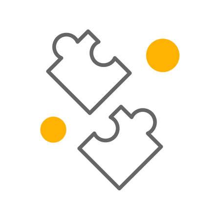 vector puzzle game Iconのイラスト素材