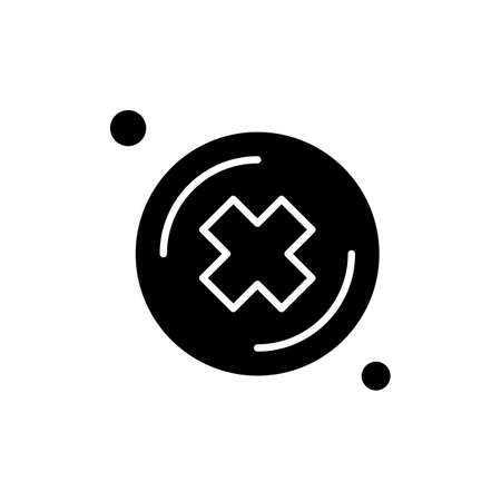 vector cross Iconのイラスト素材