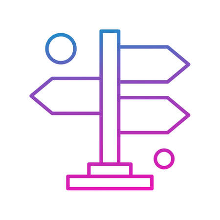 vector direction Iconのイラスト素材