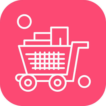 vector trolley Iconのイラスト素材