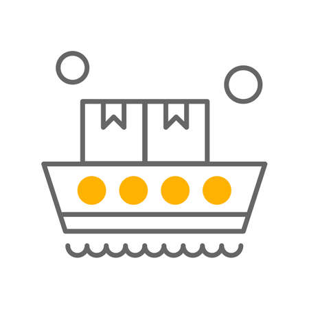 vector ship Iconのイラスト素材