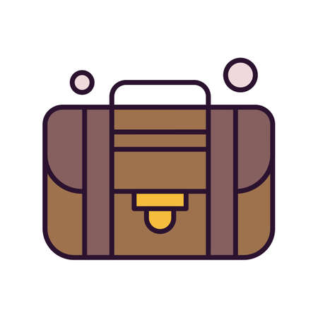 vector suitcase Iconのイラスト素材