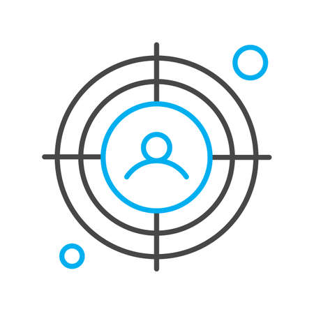 vector target Iconのイラスト素材