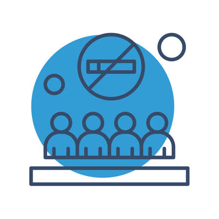 vector no smoking Iconのイラスト素材