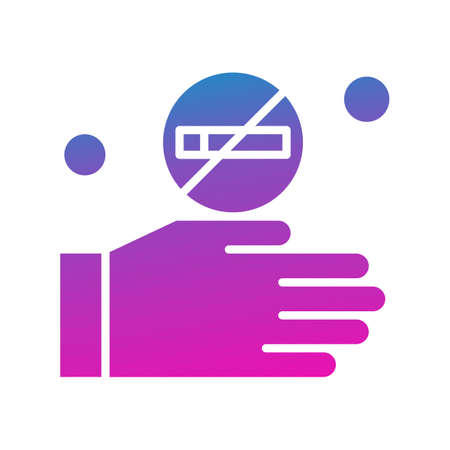vector no smoking Iconのイラスト素材