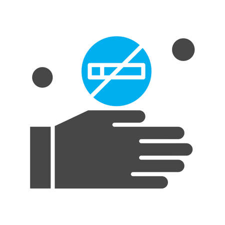 vector no smoking Iconのイラスト素材