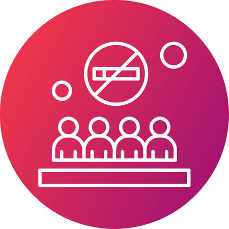 vector no smoking Iconのイラスト素材