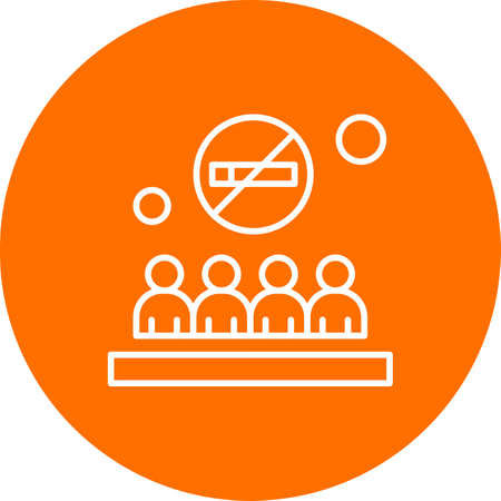 vector no smoking Iconのイラスト素材