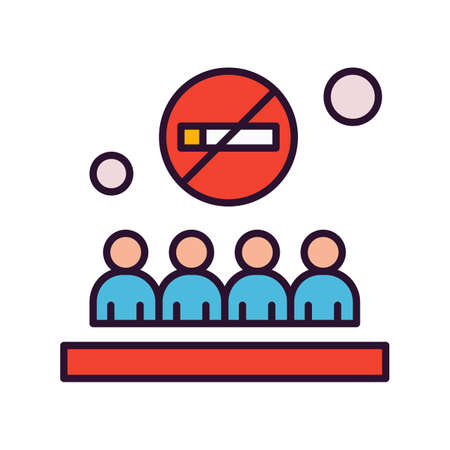 vector no smoking Iconのイラスト素材