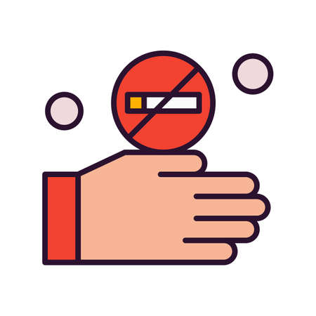 vector no smoking Iconのイラスト素材