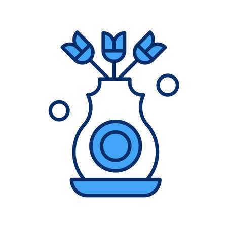 vector flower Iconのイラスト素材