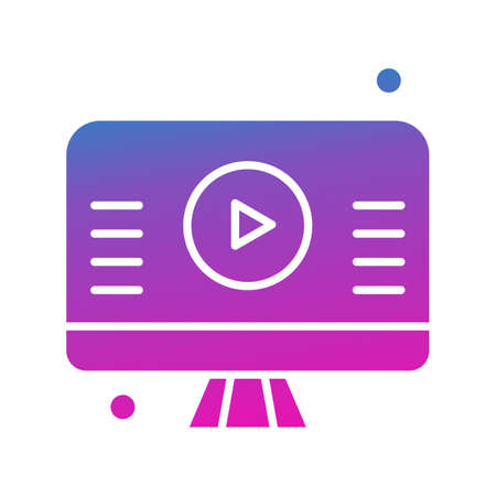 vector Lcd Iconのイラスト素材