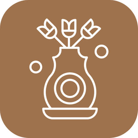 vector flower Iconのイラスト素材