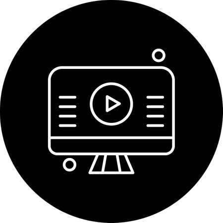 vector Lcd Iconのイラスト素材