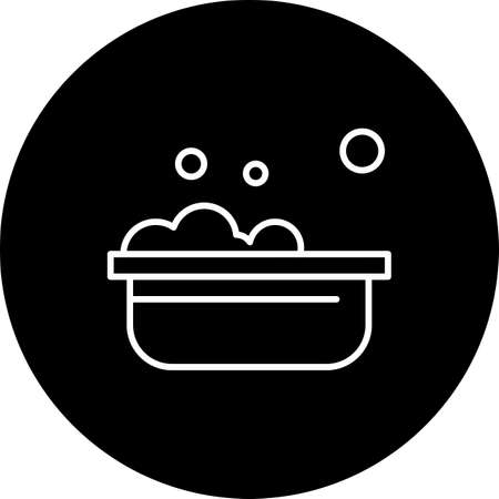 vector Bathtub Iconのイラスト素材
