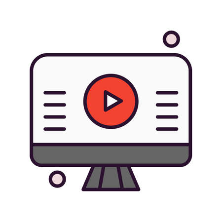 vector Lcd Iconのイラスト素材