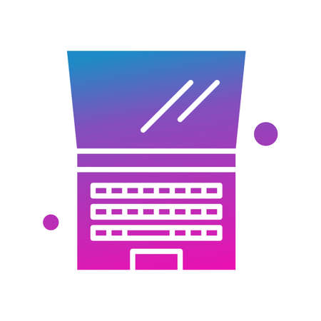 vector laptop Iconのイラスト素材