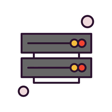 vector server Iconのイラスト素材