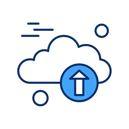 vector upload iconのイラスト素材