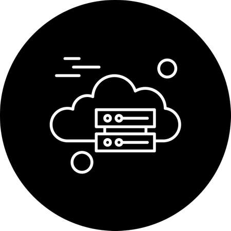 vector server iconのイラスト素材