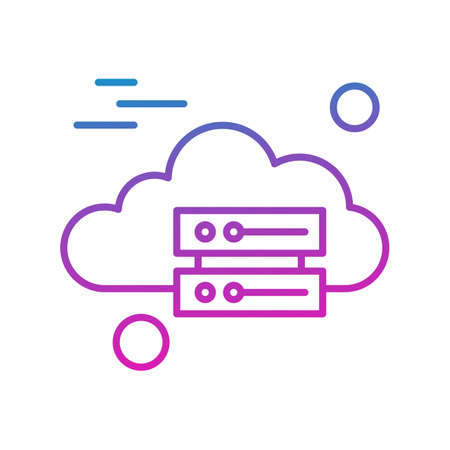 vector server iconのイラスト素材