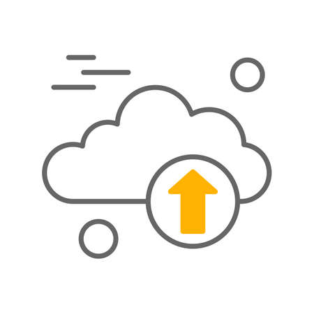 vector upload iconのイラスト素材