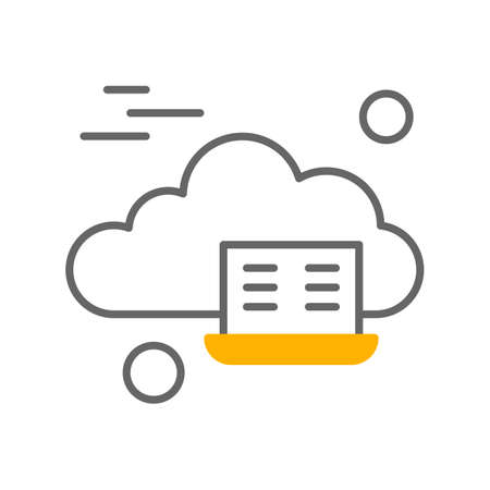 vector laptop iconのイラスト素材