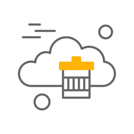 vector Recycle Bin iconのイラスト素材