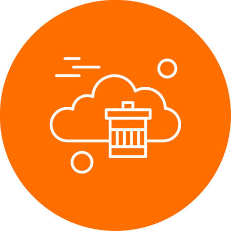 vector Recycle Bin iconのイラスト素材