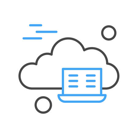 vector laptop iconのイラスト素材