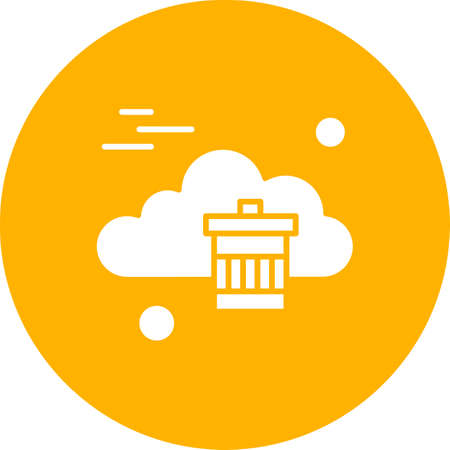 vector Recycle Bin iconのイラスト素材