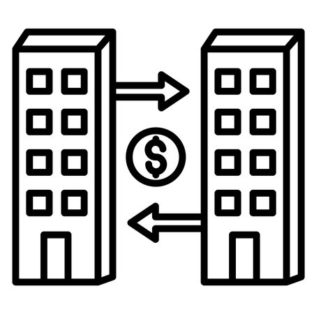 Investment in real estate icon. Outline investment in real estate vector icon for web design isolated on white backgroundのイラスト素材