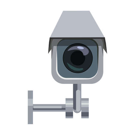 Camera cctv vector icon.Cartoon vector icon isolated on white background camera cctv.のイラスト素材