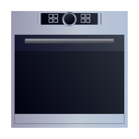 Oven vector icon.Cartoon vector icon isolated on white background oven.のイラスト素材