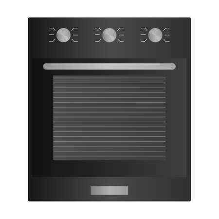 Oven vector icon.Cartoon vector icon isolated on white background oven.のイラスト素材