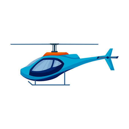 Helicopter vector icon.Cartoon vector icon isolated on white background helicopter.のイラスト素材